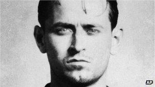 This 1954 Chicago police photo shows a man identified as James Earl Ray