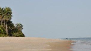 Previously uninhabited island Rubane in the Bijagos archipelago, Guinea-Bissau