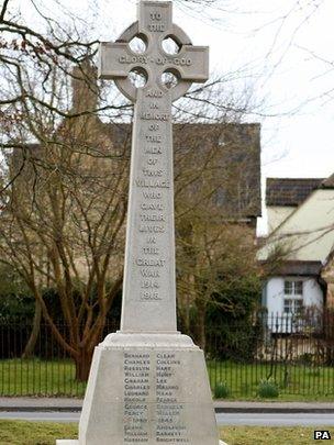 Shepreth war memorial, Cambridgeshire