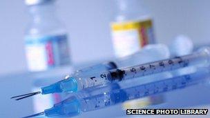 Syringes stock photo
