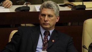 Miguel Diaz-Canel at the closing session of the National Assembly in Cuba on 24 February, 2013