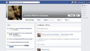 Facebook memorial page for Juliana Ribeiro Campos