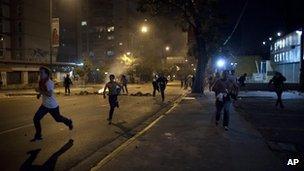 Protesters in Caracas, Venezuela (15 April 2013)
