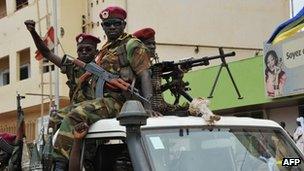 Seleka rebels in the Central African Republic