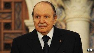 Algerian President Abdelaziz Bouteflika (file image from 15 April 2013)
