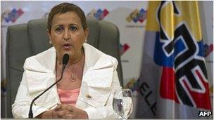 Venezuela's electoral body's president, Tibisay Lucena