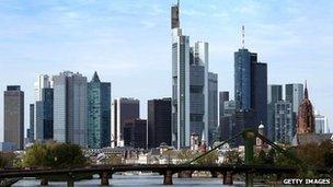 The European Central Bank, headquartered in Frankfurt, will announce its interest rate decision on Thursday
