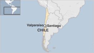Chile, Valparaiso map