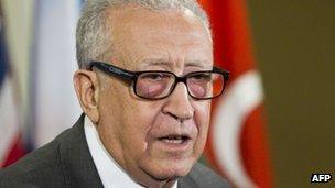 International and Arab League envoy for Syria, Lakhdar Brahimi