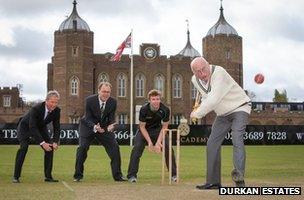 Nick Raynsford MP opens the batting