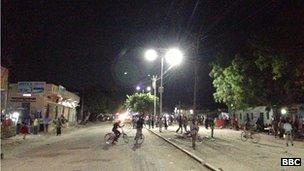 streetlights in Mogadishu
