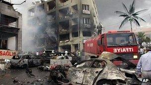 Site of bomb blast in Reyhanli. 11 May 2013