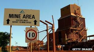 Bauxite mine in the Northern Territory, Australia