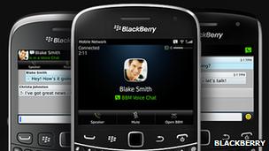 BBM on Blackberry handsets