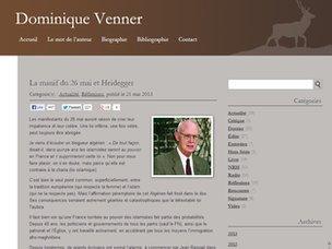 Screengrab of Dominique Venner's blog (21 May 2013)