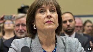 Lois Lerner appears before Congress, in Washington DC 22 May 2013
