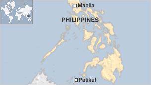 Philippines map showing Patikul