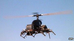 Military helicopter drone in Israel - file pic