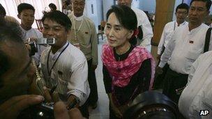 Aung San Suu Kyi on 27 May