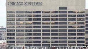 Chicago Sun Times building file picture