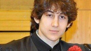 Dzhokhar Tsarnaev poses for a photo after graduating from Cambridge Rindge and Latin High School in undated photo