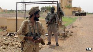 Muajo fighters near Gao airport in Mali (7 August 2012)