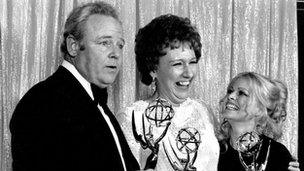 Carroll O'Connor, Jean Stapleton, and Sally Struthers