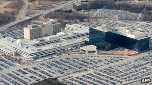 NSA headquarters at Fort Meade, Maryland (file image)