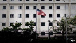The US consulate in Hong Kong, 10 June 2013