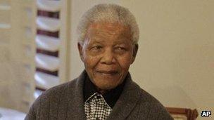 Nelson Mandela on his 94th birthday, July 2012
