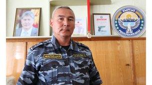Almazbek Malabekov, police chief of Suzak district, Jalalabad