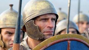 Roman soldier played by extra in Ancient Rome : The Rise And Fall Of An Empire