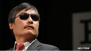 Chen Guangcheng in New York on 3 May 2013