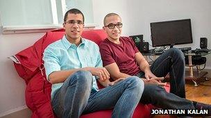 Co-founders of Instabug, Omar Gabr (left) and Moataz Soliman