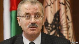 Palestinian Prime Minister Rami Hamdallah