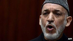 Afghan President Hamid Karzai. Photo: March 2013