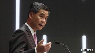 File photo: Hong Kong Chief Executive Leung Chun-ying