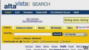 AltaVista search site