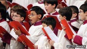 Choir at St Peter's Basilica