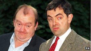Mel Smith and Rowan Atkinson