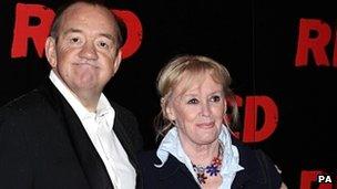 Mel Smith and his wife Pam