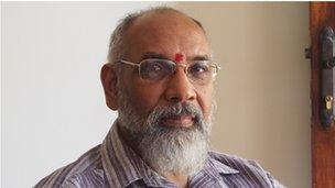 CV Wigneswaran, a retired Supreme Court judge who has become a politician for the largest Tamil party