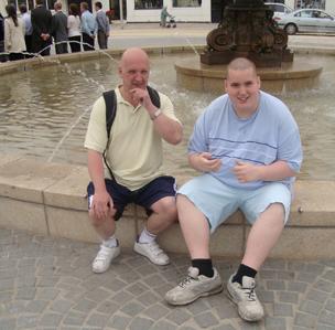 Mark Neary and his autistic son Steven