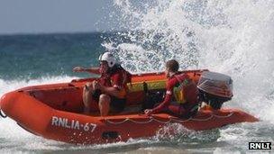 Perranporth inshore rescue boat