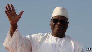 Ibrahim Boubacar Keita campaigning on 7 July in Bamako