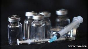 Syringes and vials - file pic