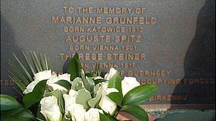 Guernsey Holocaust memorial plaque