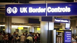 UK border controls at Heathrow