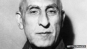 Mohammad Mossadeq, Iranian prime minister until being overthrown in a CIA-orchestrated coup in 1953