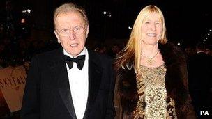 Sir David Frost and wife Carina